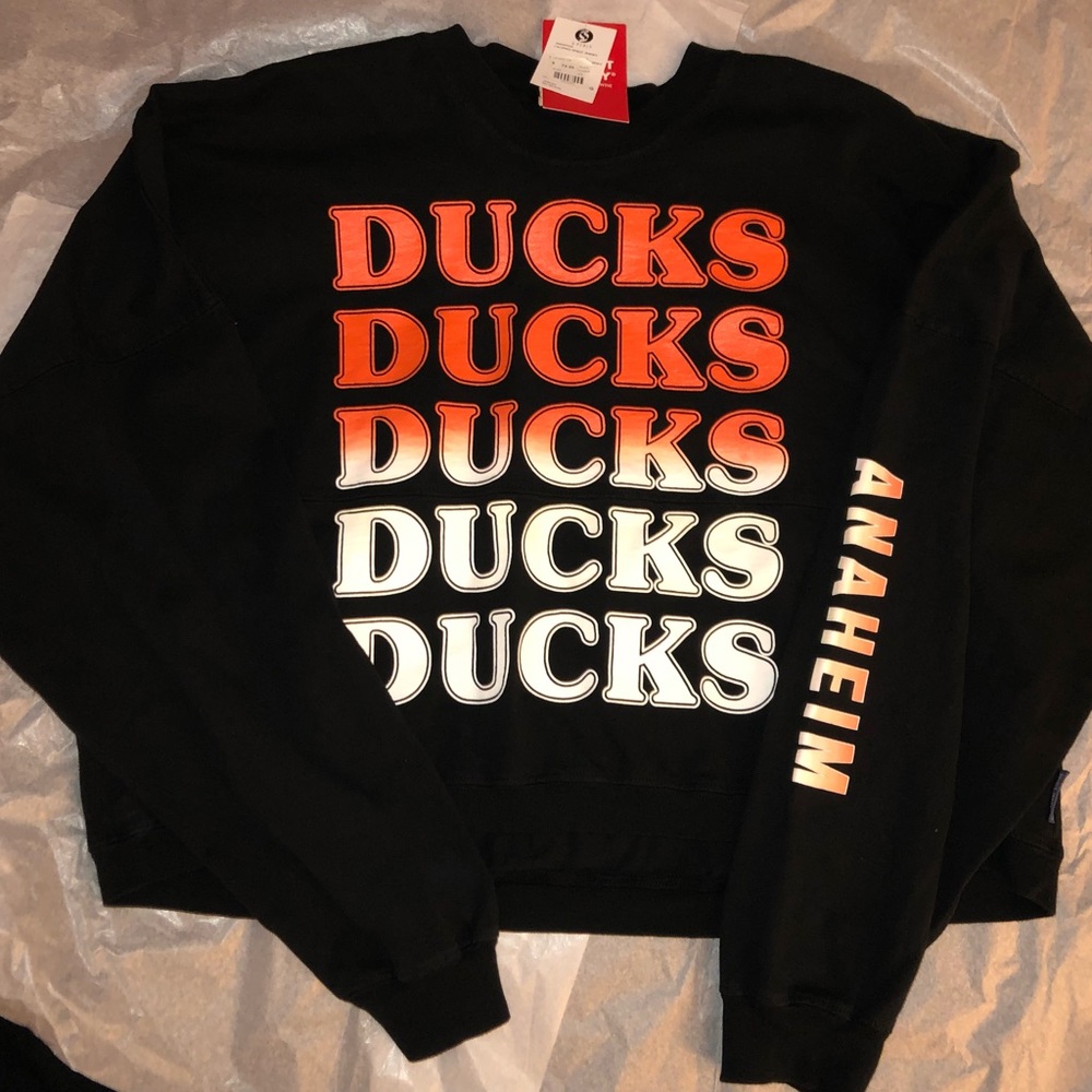 Anaheim Ducks long sleeve crop